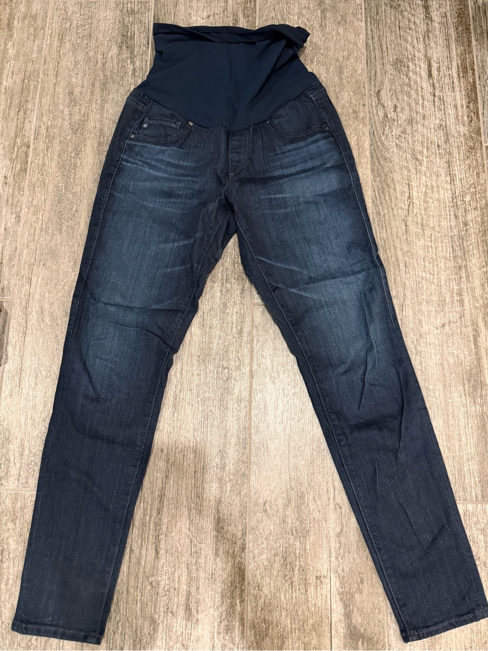 AG Adriano Goldschmied Maternity Dark Blue Skinny Jeans - size 29R